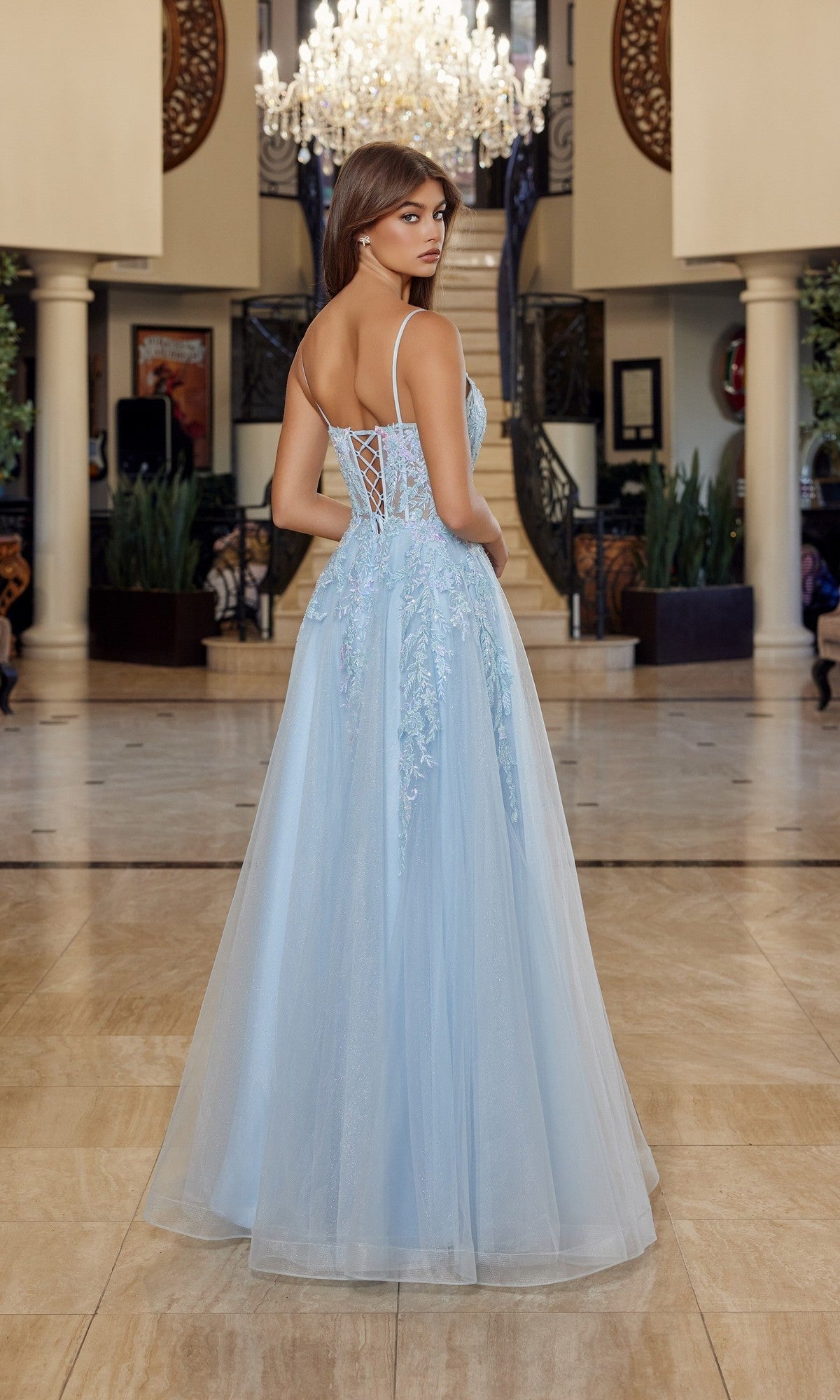 Nox Anabel Long Prom Dress h1886 - Image