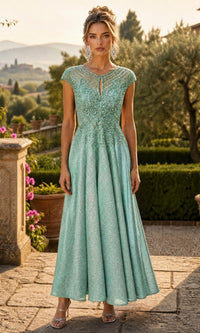 Sage Chicas Midi Wedding Guest Dress J032