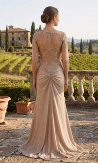 Chicas Long Mother of the Bride Dress J046