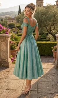 Chicas Long Wedding Guest Dress J049
