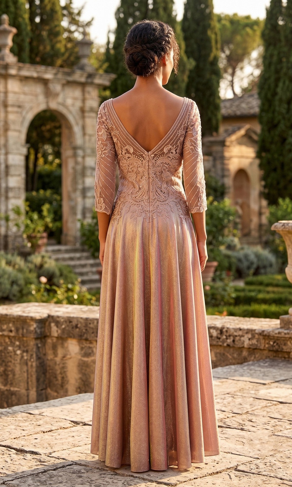 Chicas Long Mother of the Bride Dress J052