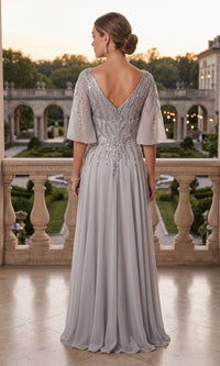 Chicas Long Mother of the Bride Dress J064