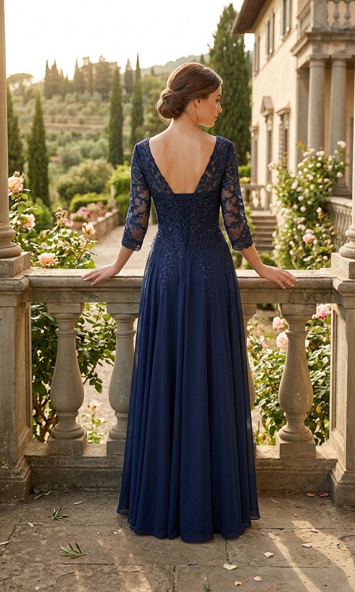 Chicas Long Mother of the Bride Dress J070