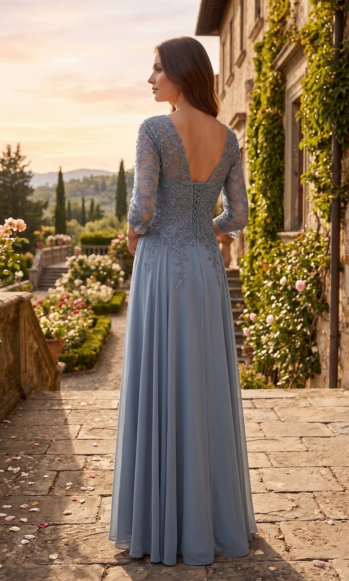 Chicas Long Mother of the Bride Dress J070