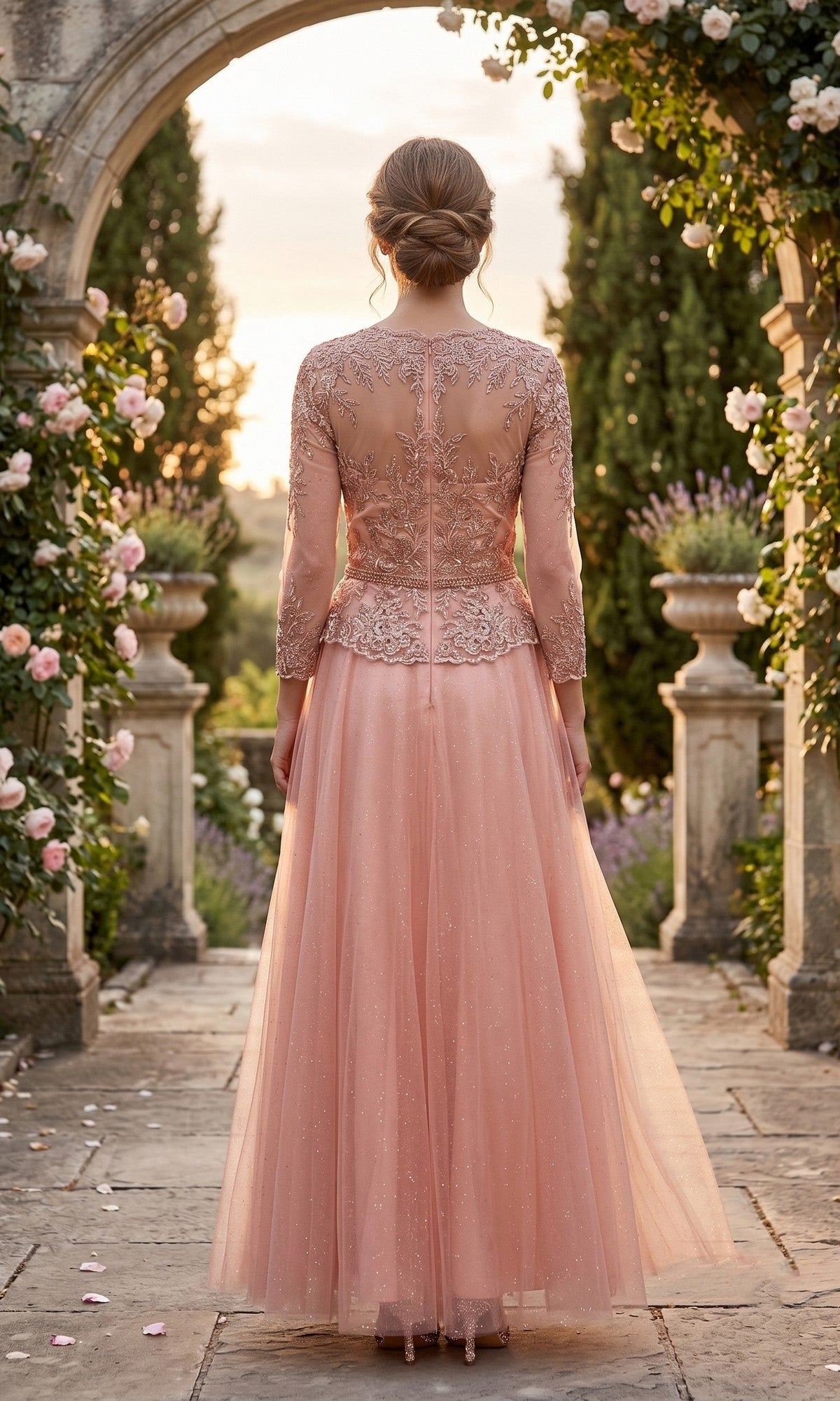 Chicas Long Mother of the Bride Dress J082