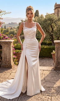 Off White Chicas Long Formal Dress J092