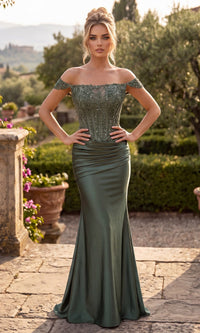 Olive Chicas Long Formal Dress J094