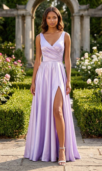 Lilac Chicas Long Formal Dress J112