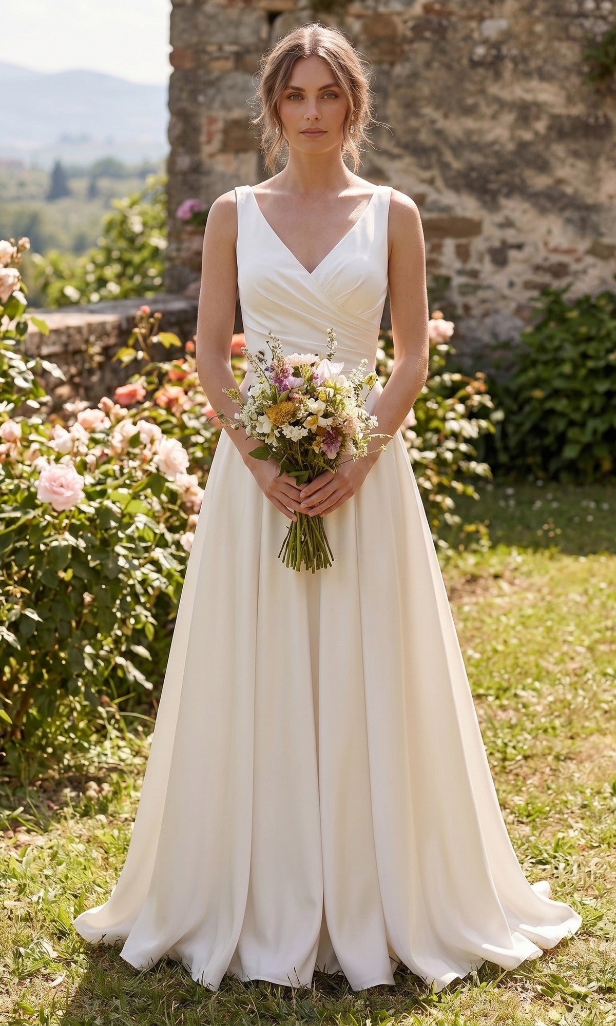 Off White Chicas Long Formal Dress J112