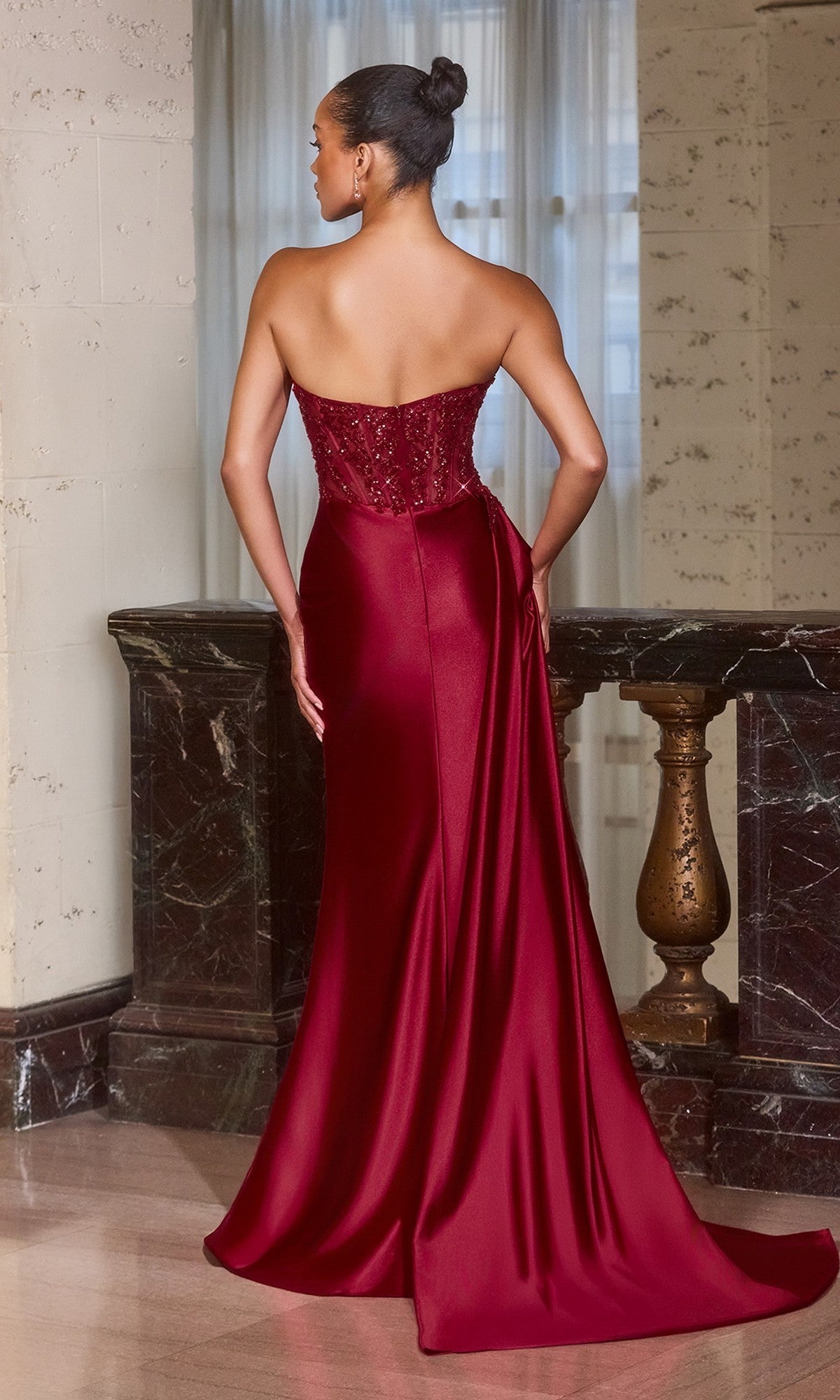 Ladivine Long Formal Dress J887 - Image