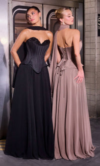 Ladivine Long Formal Dress J891 - Image