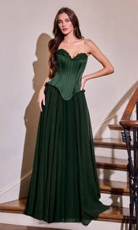 Emerald Ladivine Long Formal Dress J891 - Image