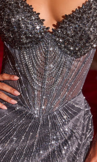 Ladivine Long Formal Dress J903 - Image