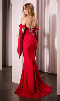 Red Ladivine Long Formal Dress KV1120 - Image
