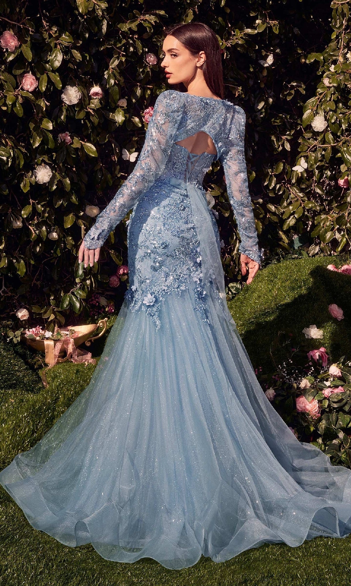 Andrea and Leo MA101 Prom Dress - Smoky Blue | NewYorkDress Andrea and Leo MA101 Prom Dress - Smoky Blue | NewYorkDress