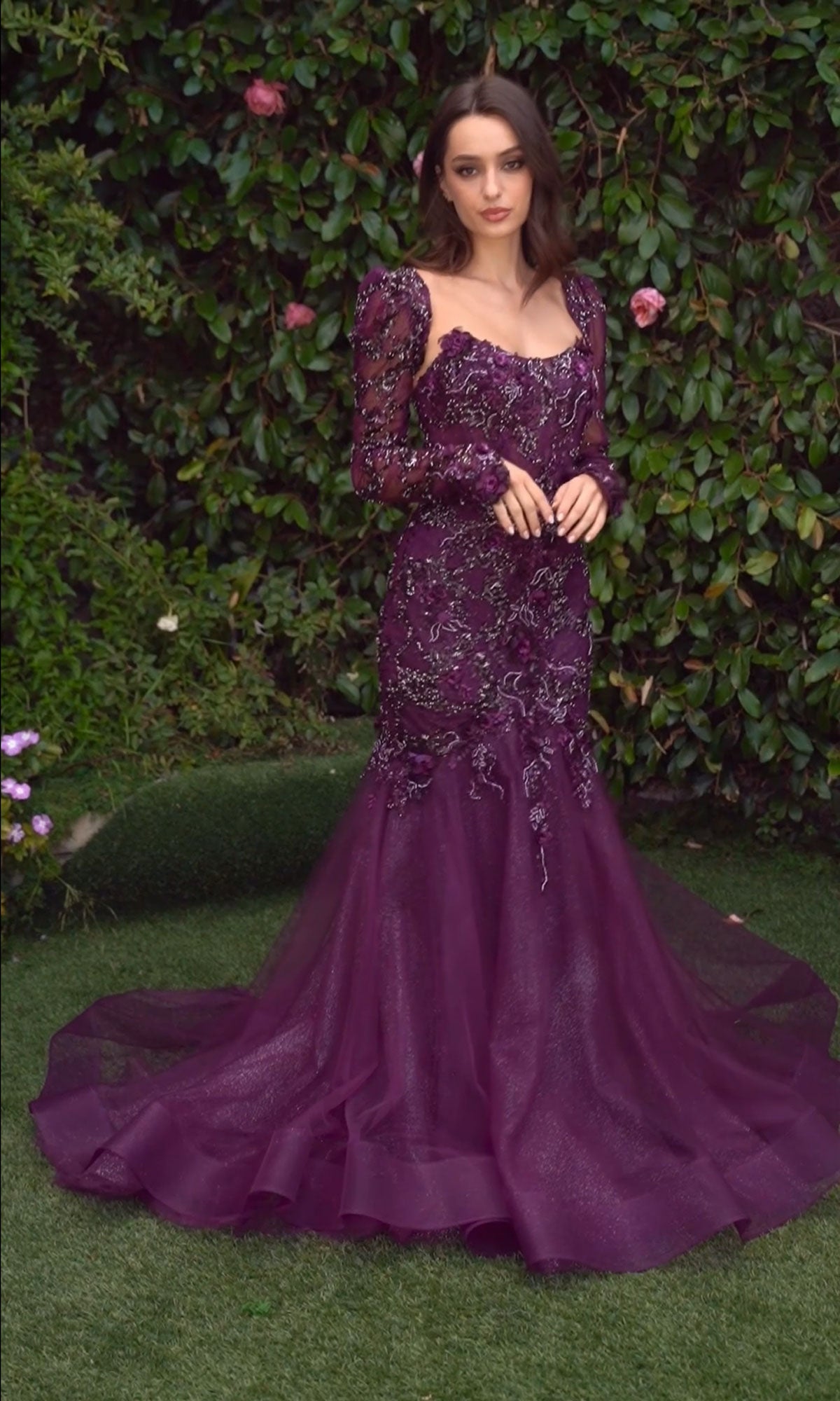 Andrea and Leo Long Formal Dress MA101
