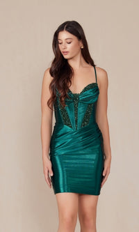 Emerald Nox Anabel Short Party Dress r947