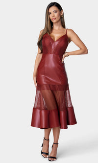Wine Bebe Short Party Dress salt1471