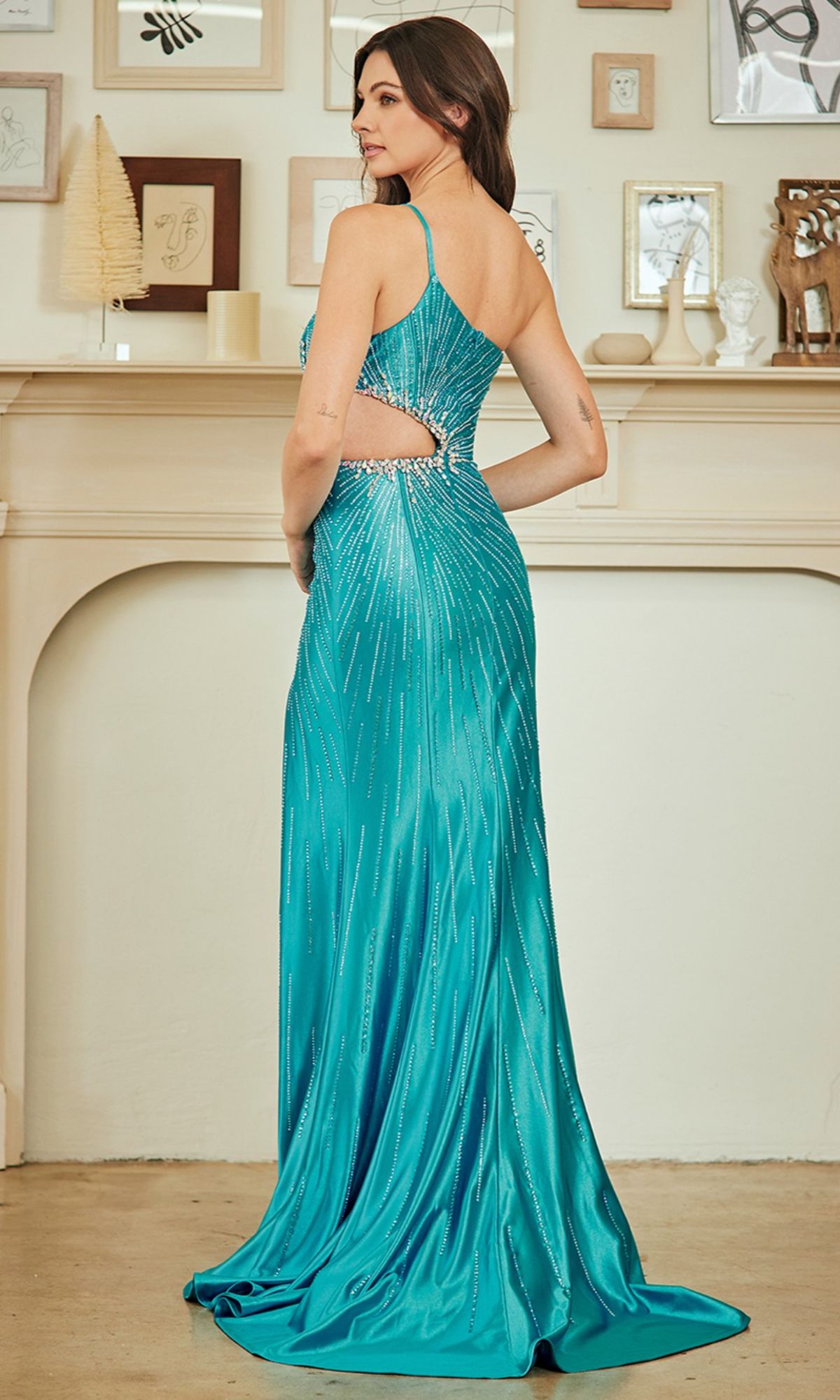Amelia Couture Long Prom Dress SU097