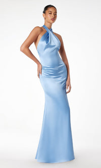 Blue Astee Long Formal Dress T2005