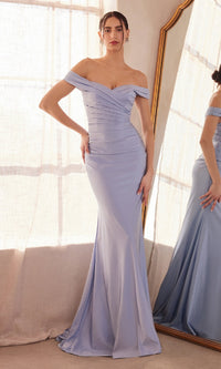 Light Blue Amoris Long Prom Dress T402