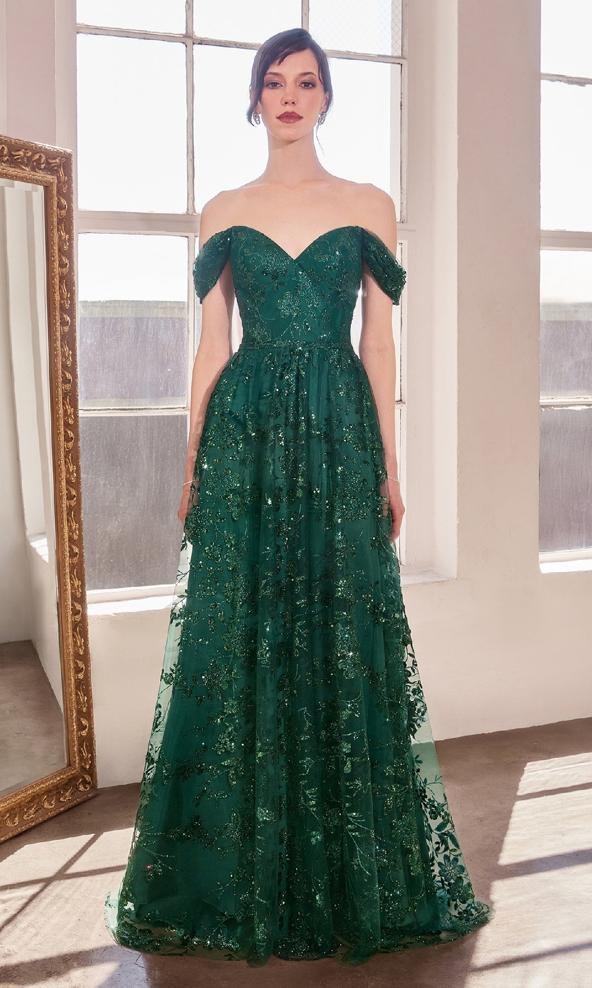 Emerald Ladivine Long Formal Dress t607