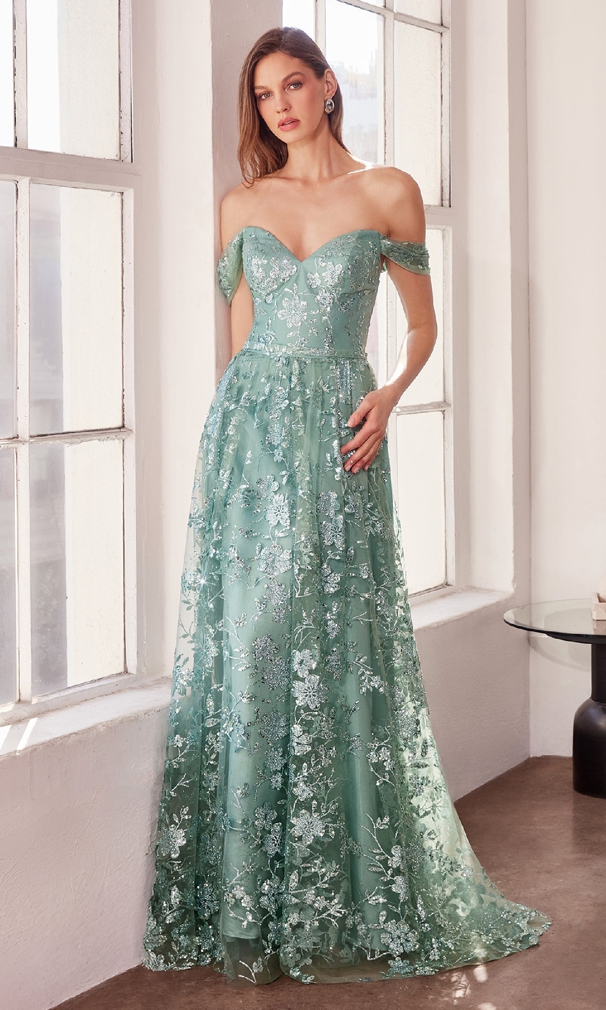 Sage Ladivine Long Formal Dress t607