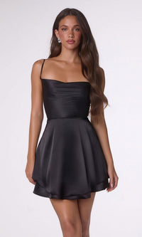 Black Amoris Short Party Dress T616