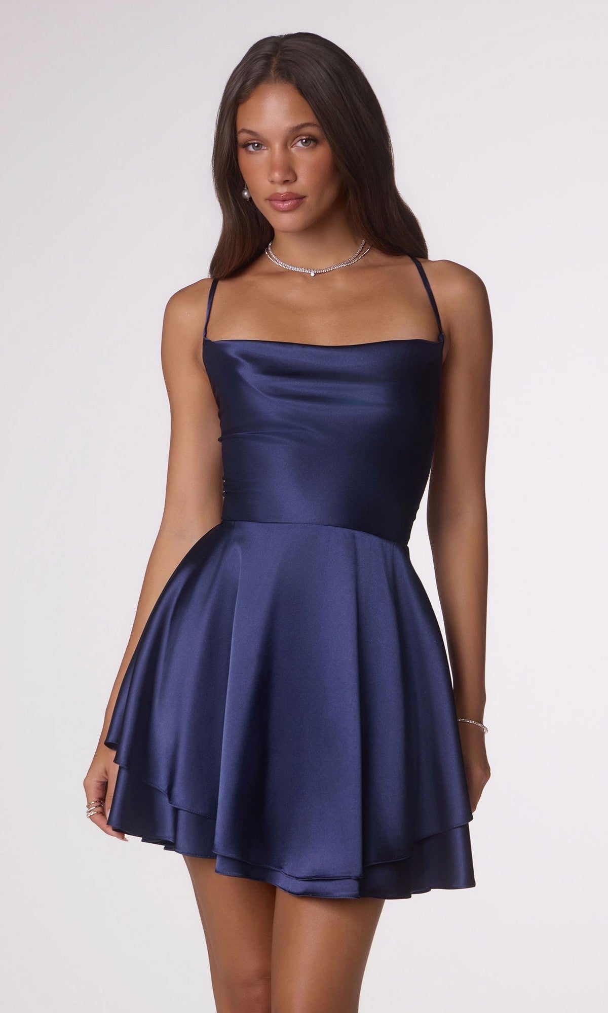 Navy Amoris Short Party Dress T616