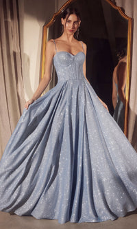 Light Blue Amoris Long Prom Dress T706