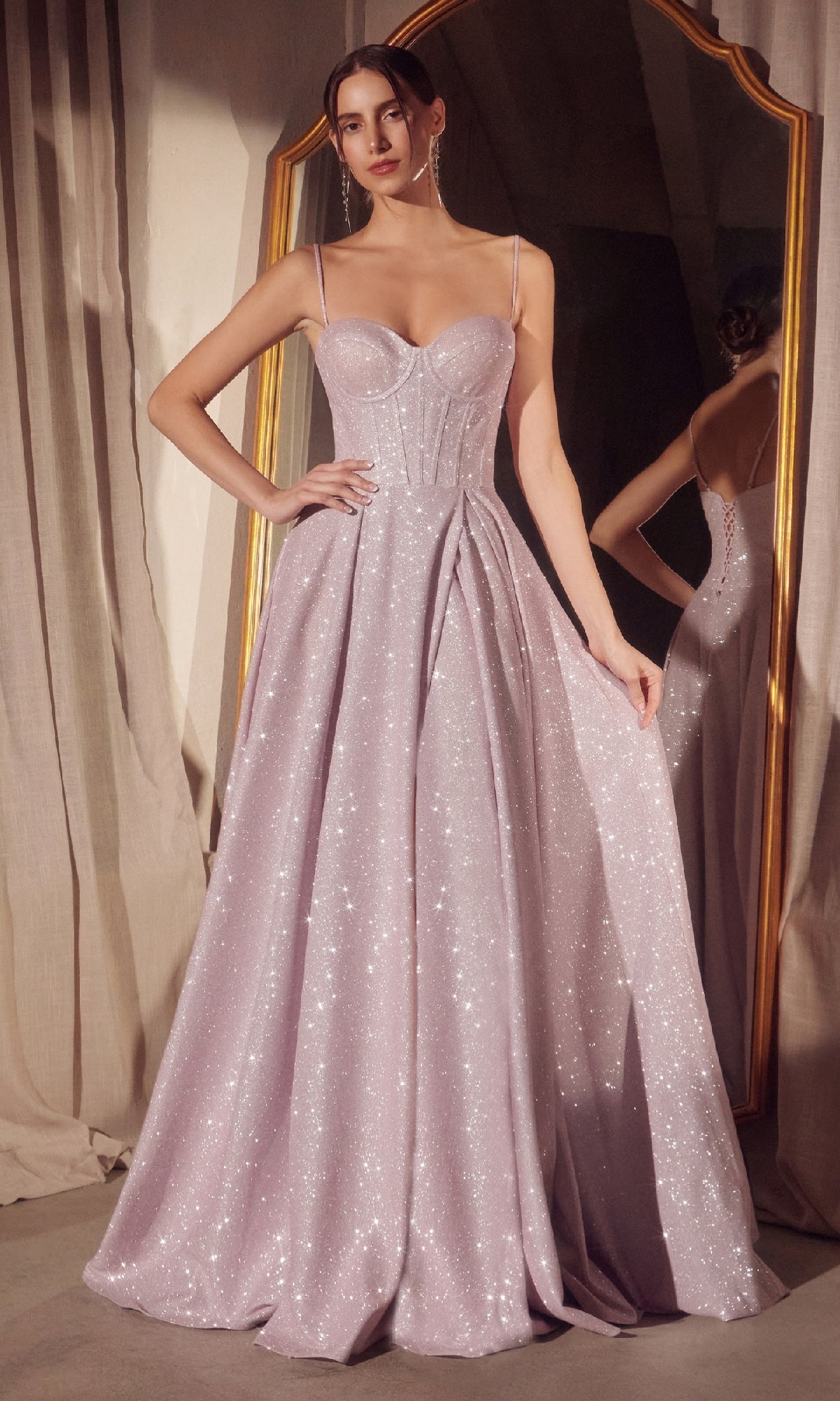 Light Pink Amoris Long Prom Dress T706