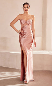 Rose Gold Amoris Long Prom Dress T708