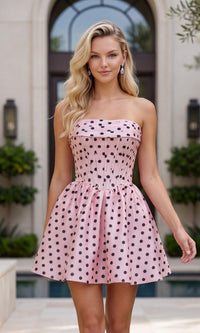 Pink Nox Anabel Short Homecoming Dress T7103