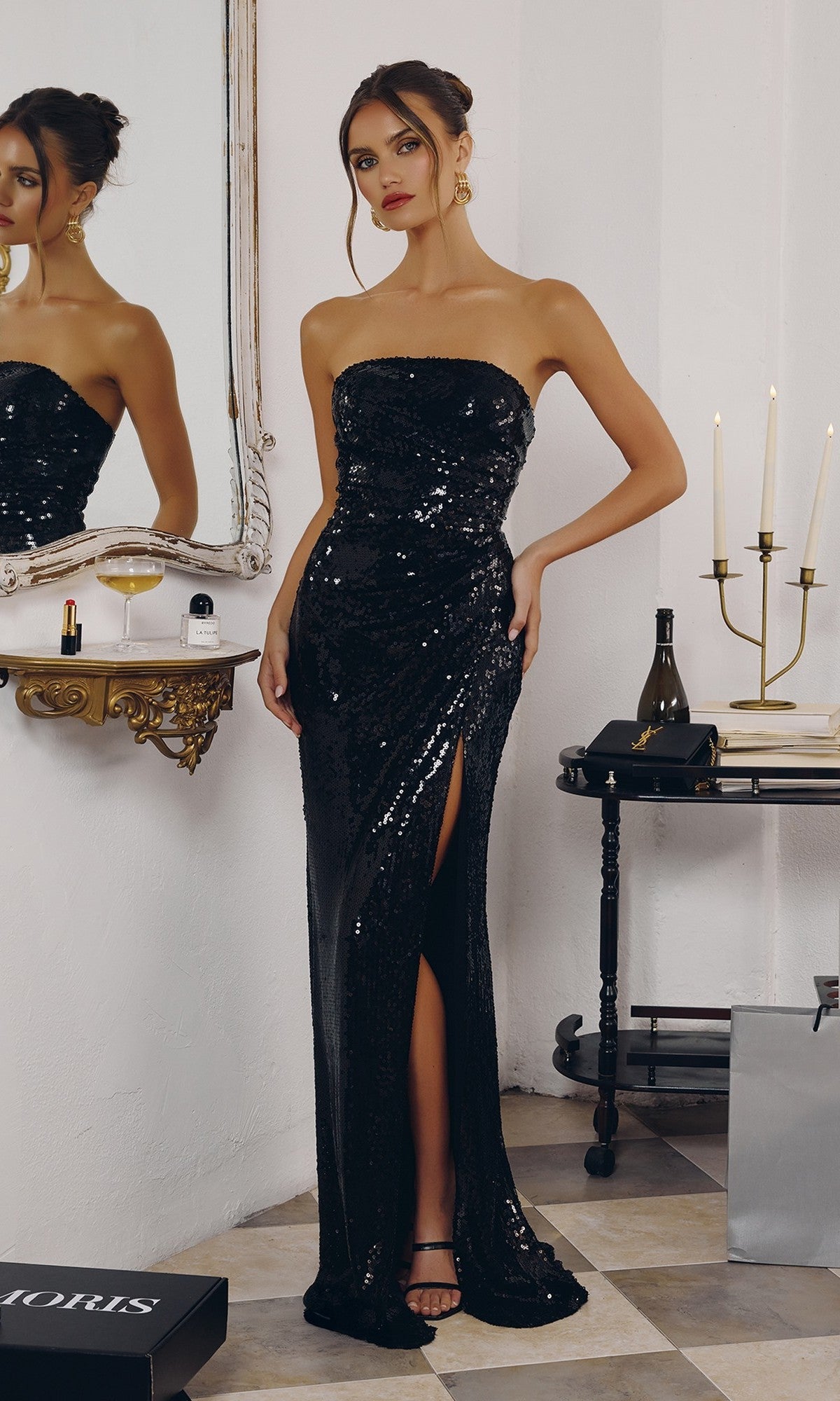 Black Amoris Long Prom Dress t724