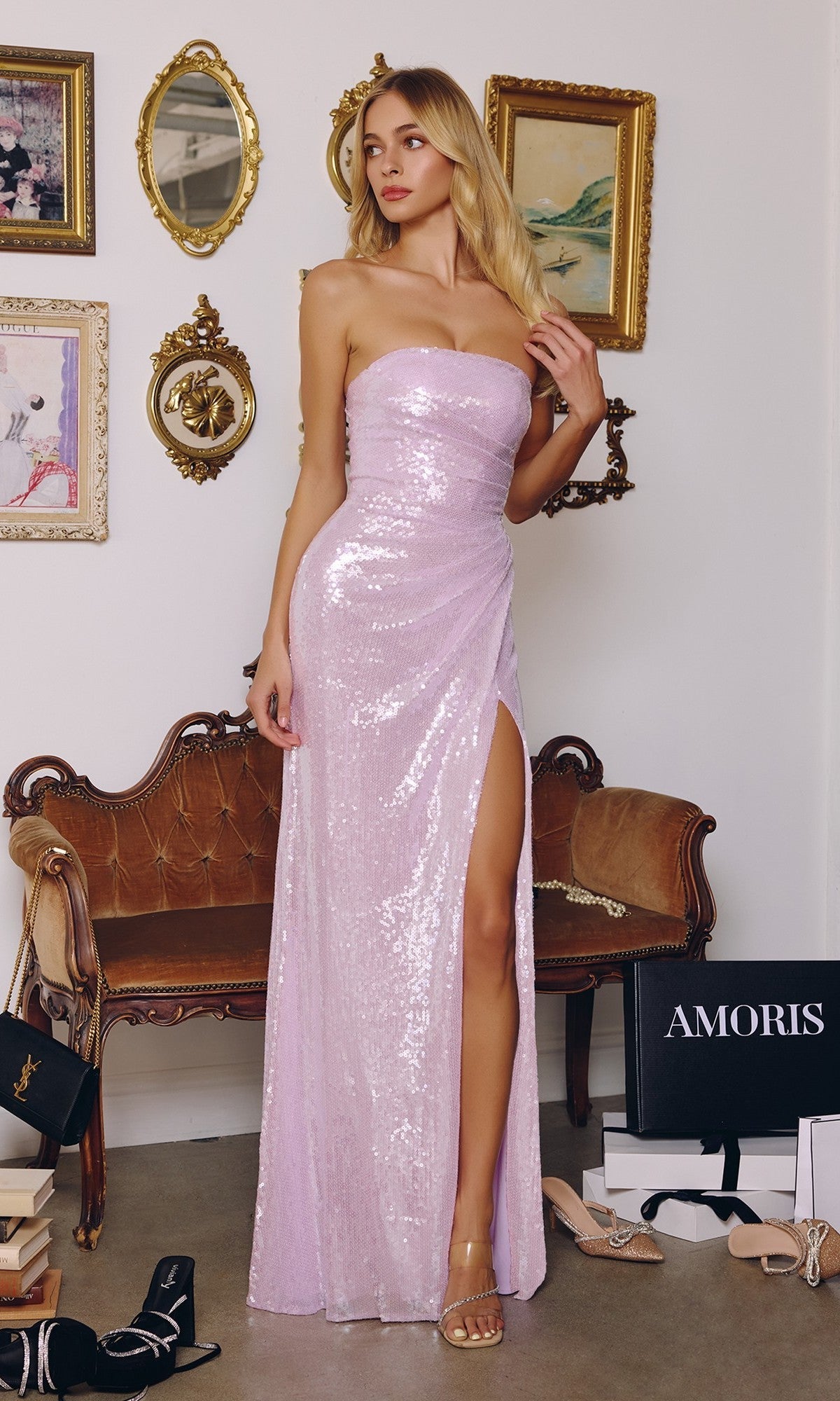 Lavender Amoris Long Prom Dress t724