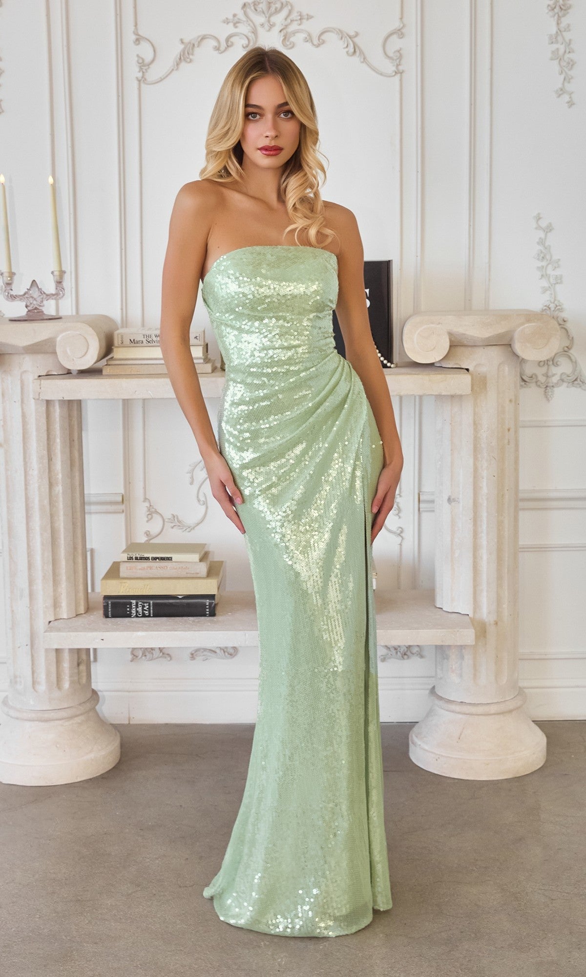 Sage Amoris Long Prom Dress t724