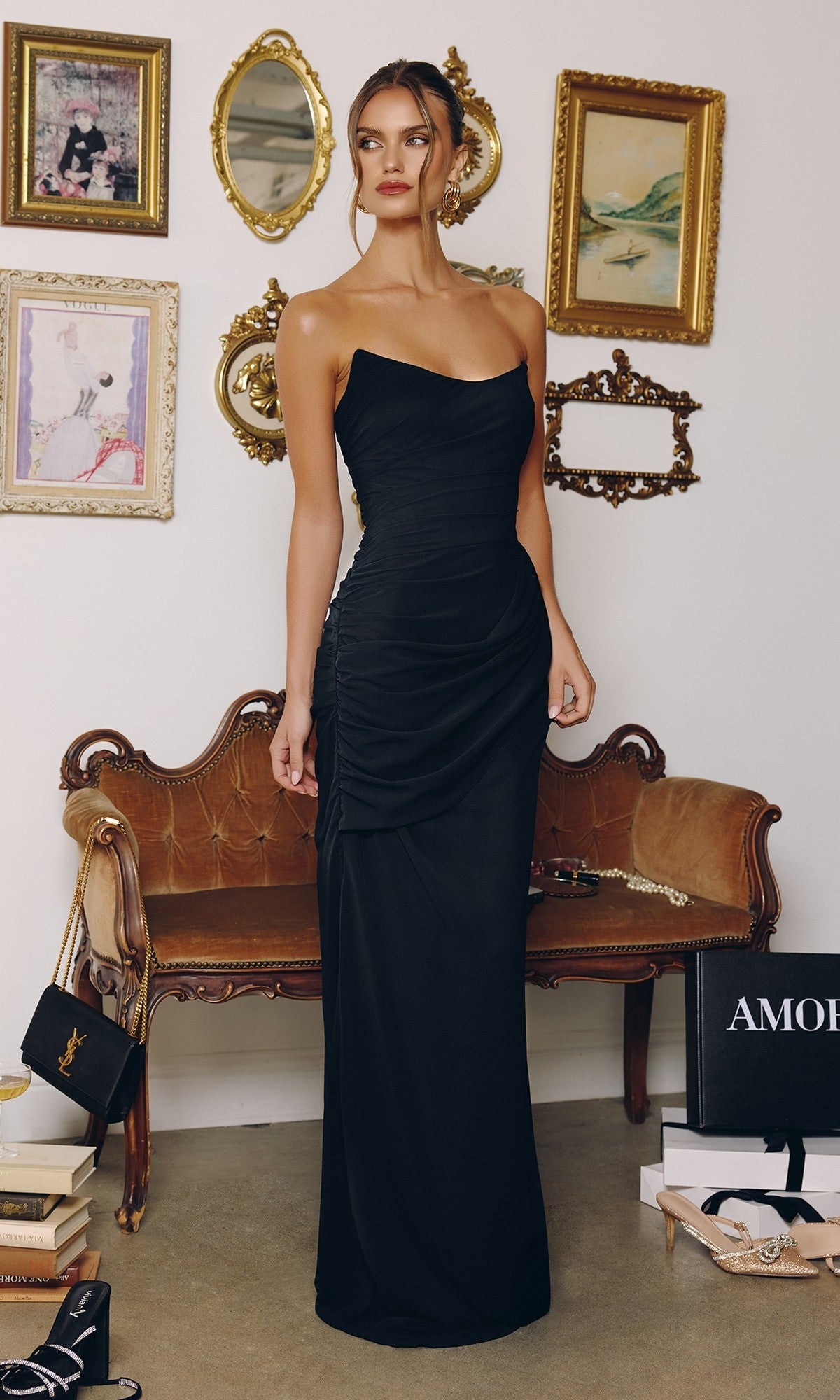 Amoris Long Formal Dress T726 - Image