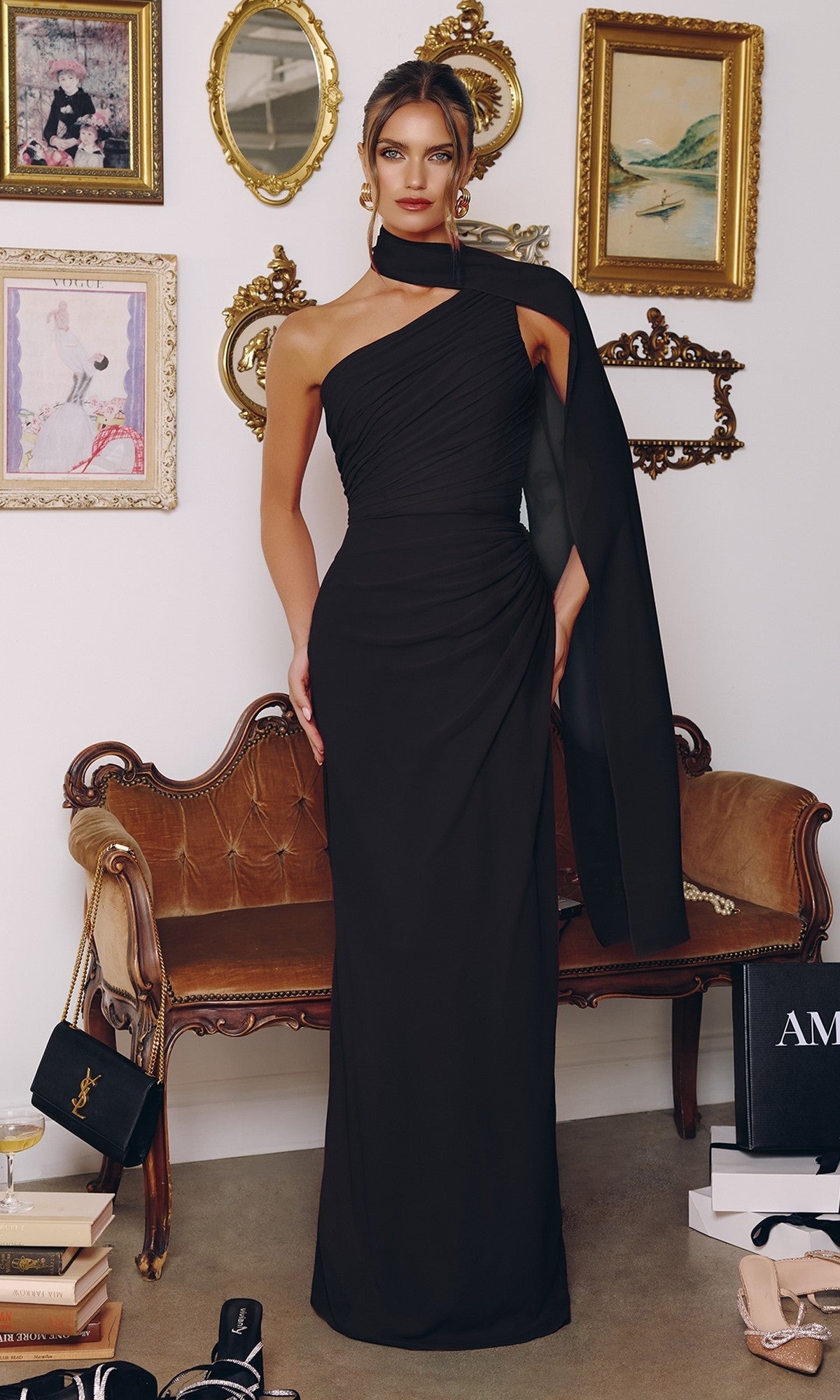 Amoris T730 Prom Dress - Black | NewYorkDress