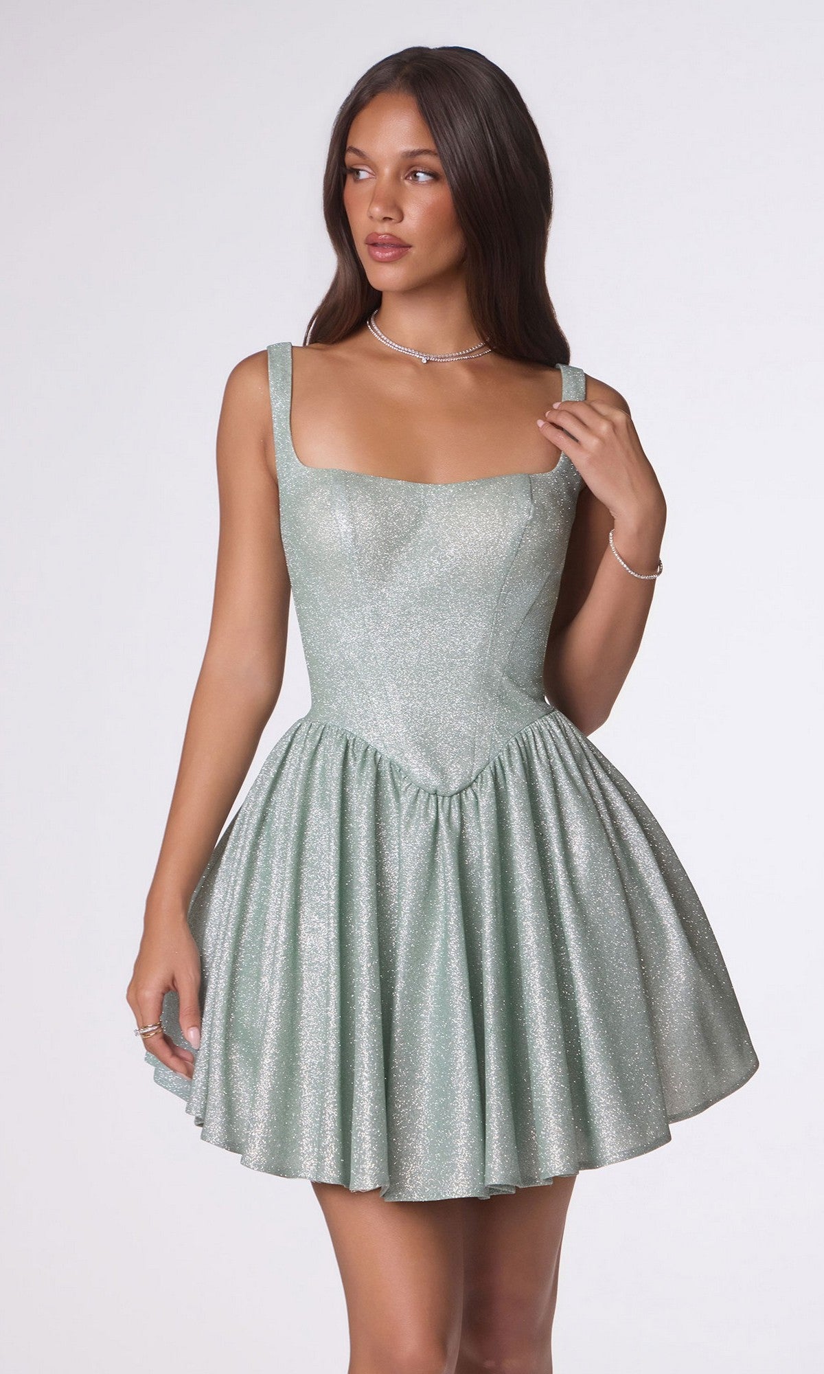 Sage Amoris Short Party Dress T738
