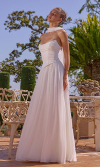 Amoris Long Off-White Formal Dress T741W