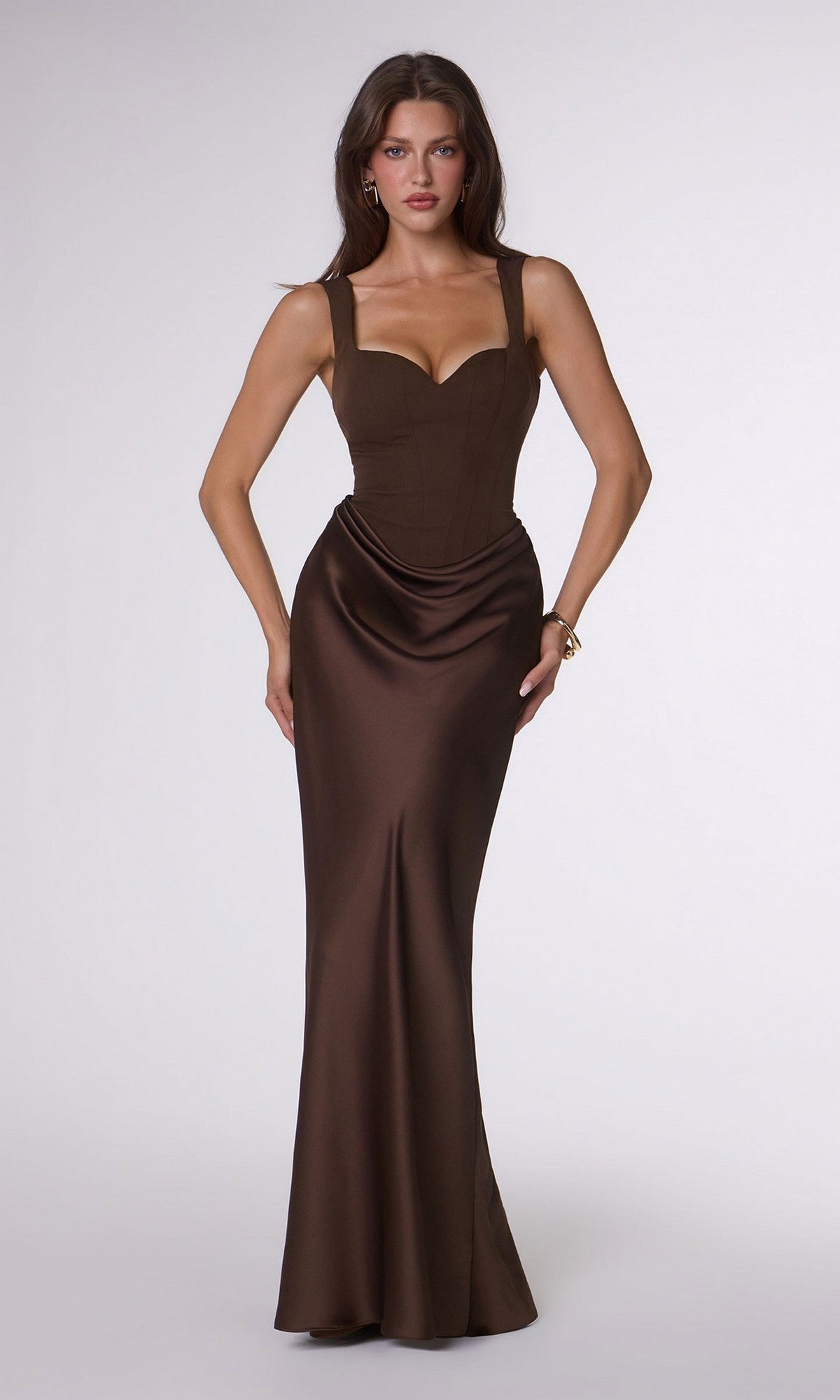Espresso Amoris Long Prom Dress T742