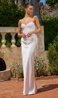 Off White Amoris Long Off-White Prom Dress T747W