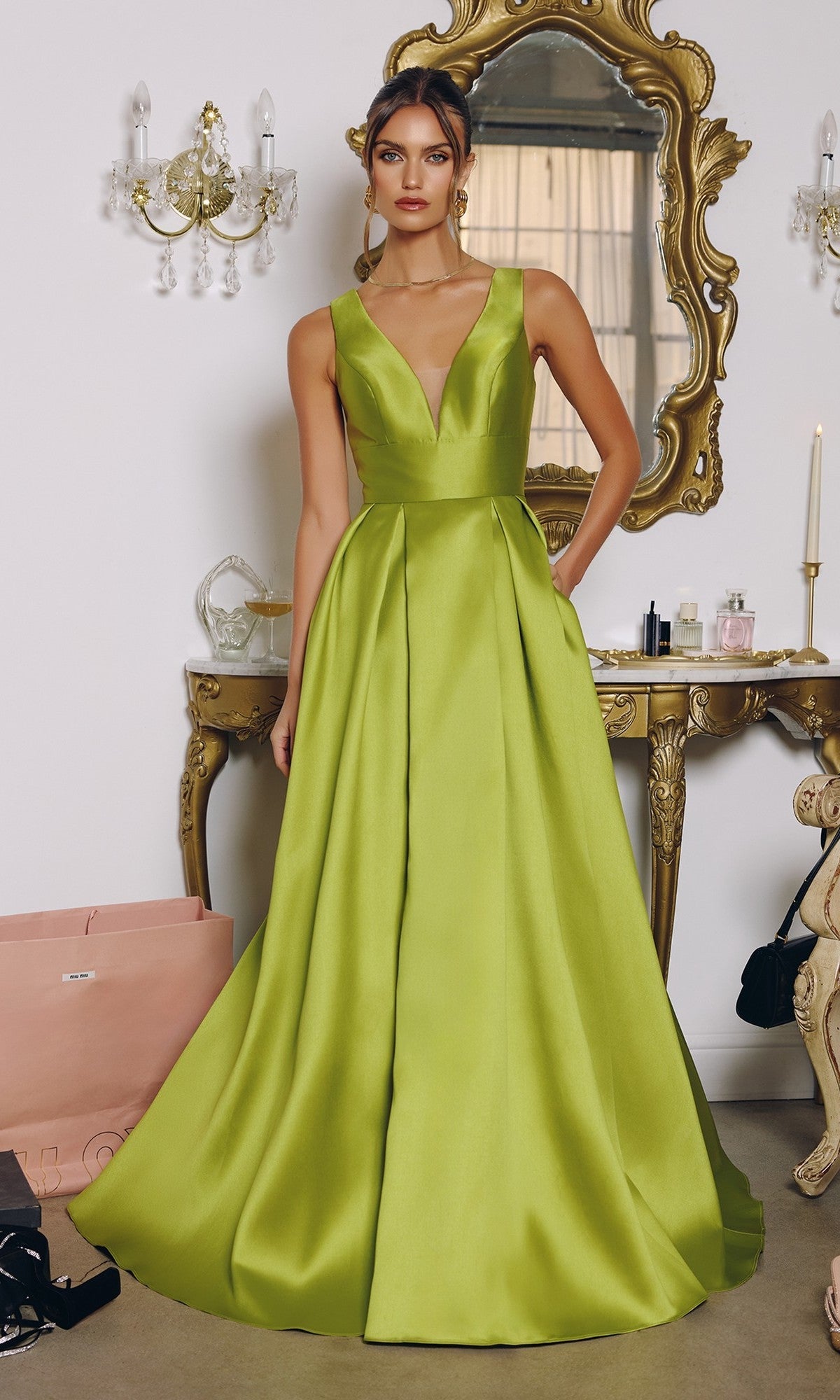 Greenery Amoris Long Formal Dress T814 - Image