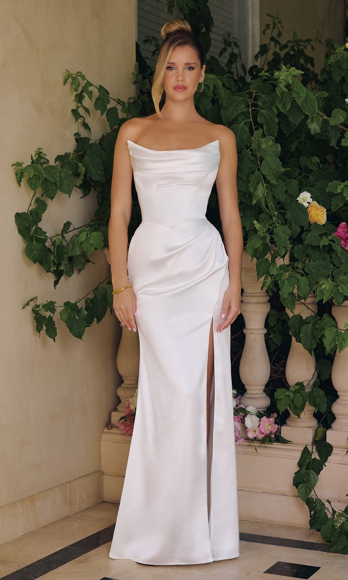 Amoris Long Formal Dress T820W - Image