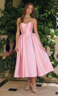 Rose Pink Amoris Long Formal Dress T822 - Image