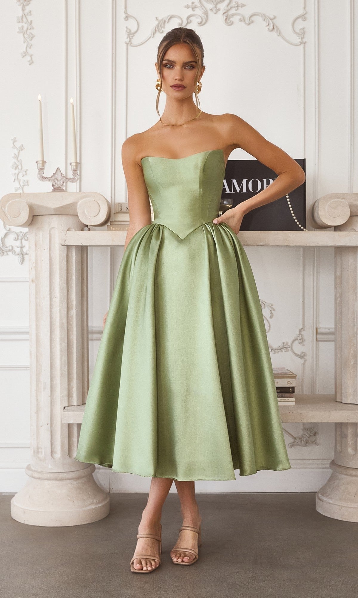 Sage Amoris Long Formal Dress T822 - Image