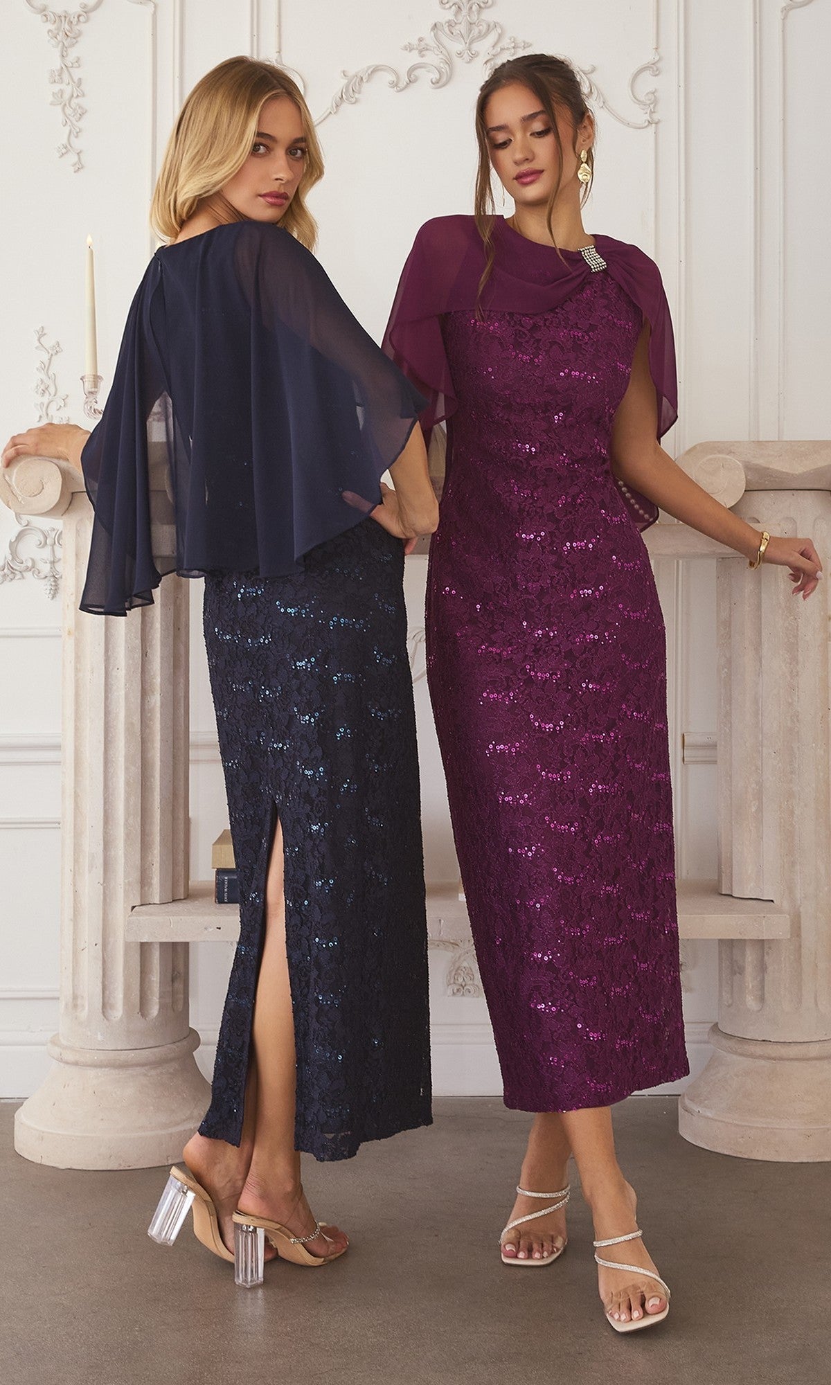 Amoris Tea-Length Wedding Guest Dress T906