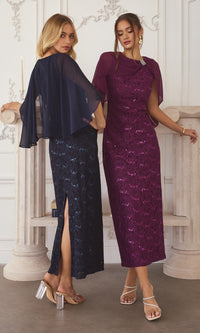 Amoris Tea-Length Wedding Guest Dress T906