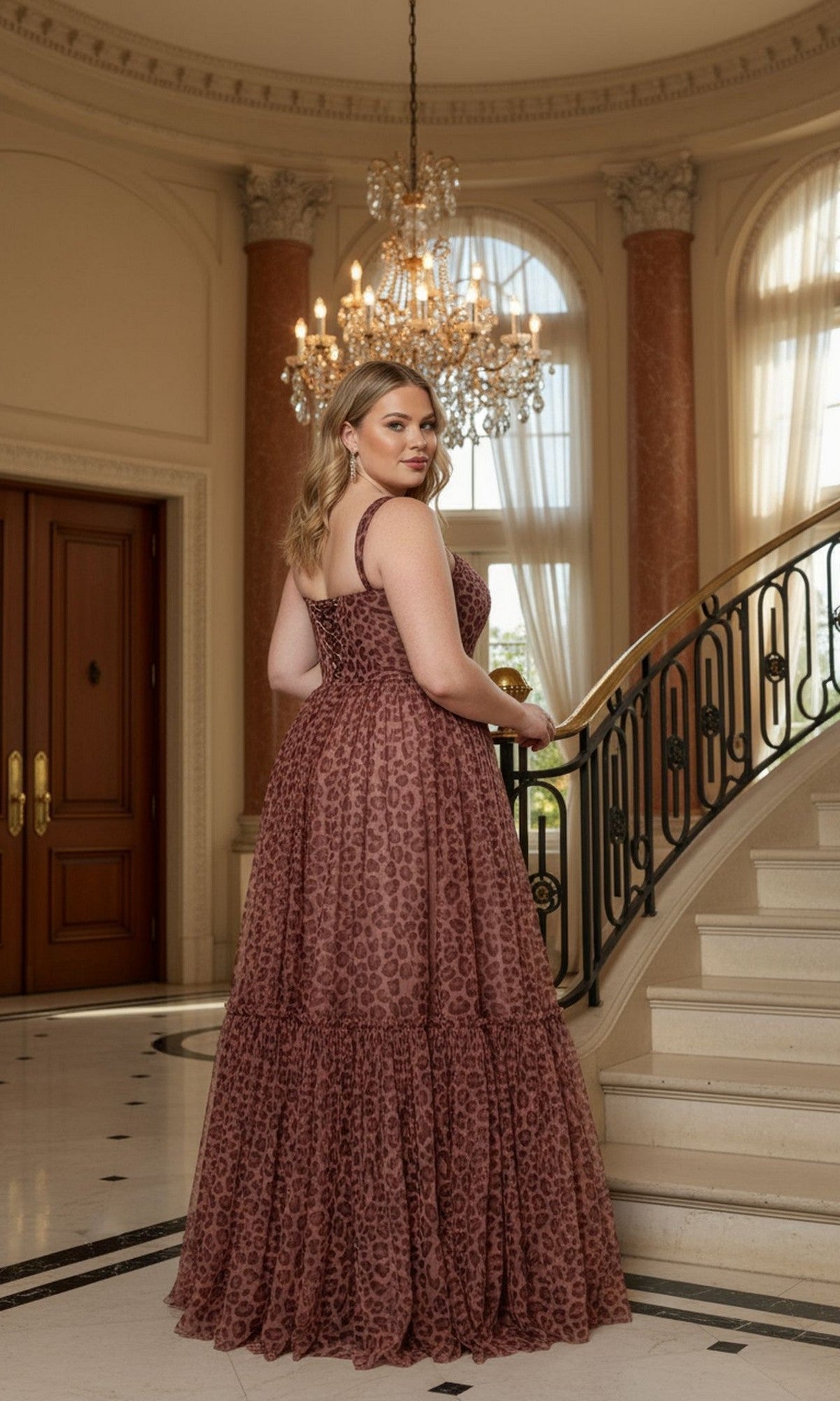 Poly USA Plus-Size Prom Dress w1226 - Image