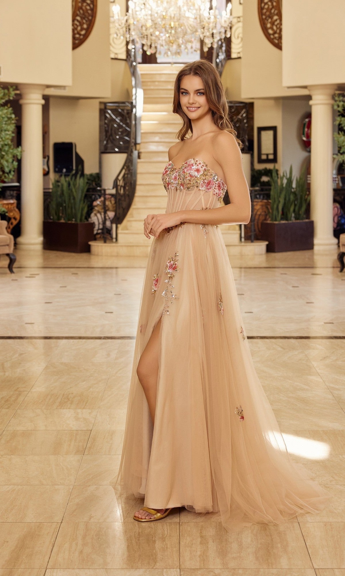 nox prom dresses Nox Anabel Y1803 Long Formal Evening Sequin Corset Prom Dress